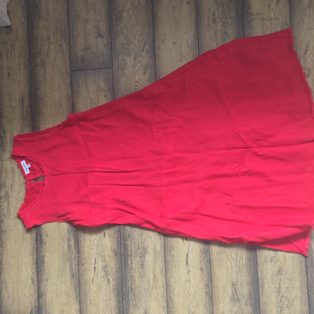 Magaschoni Pink Sleeveless Crew Neck Sundress